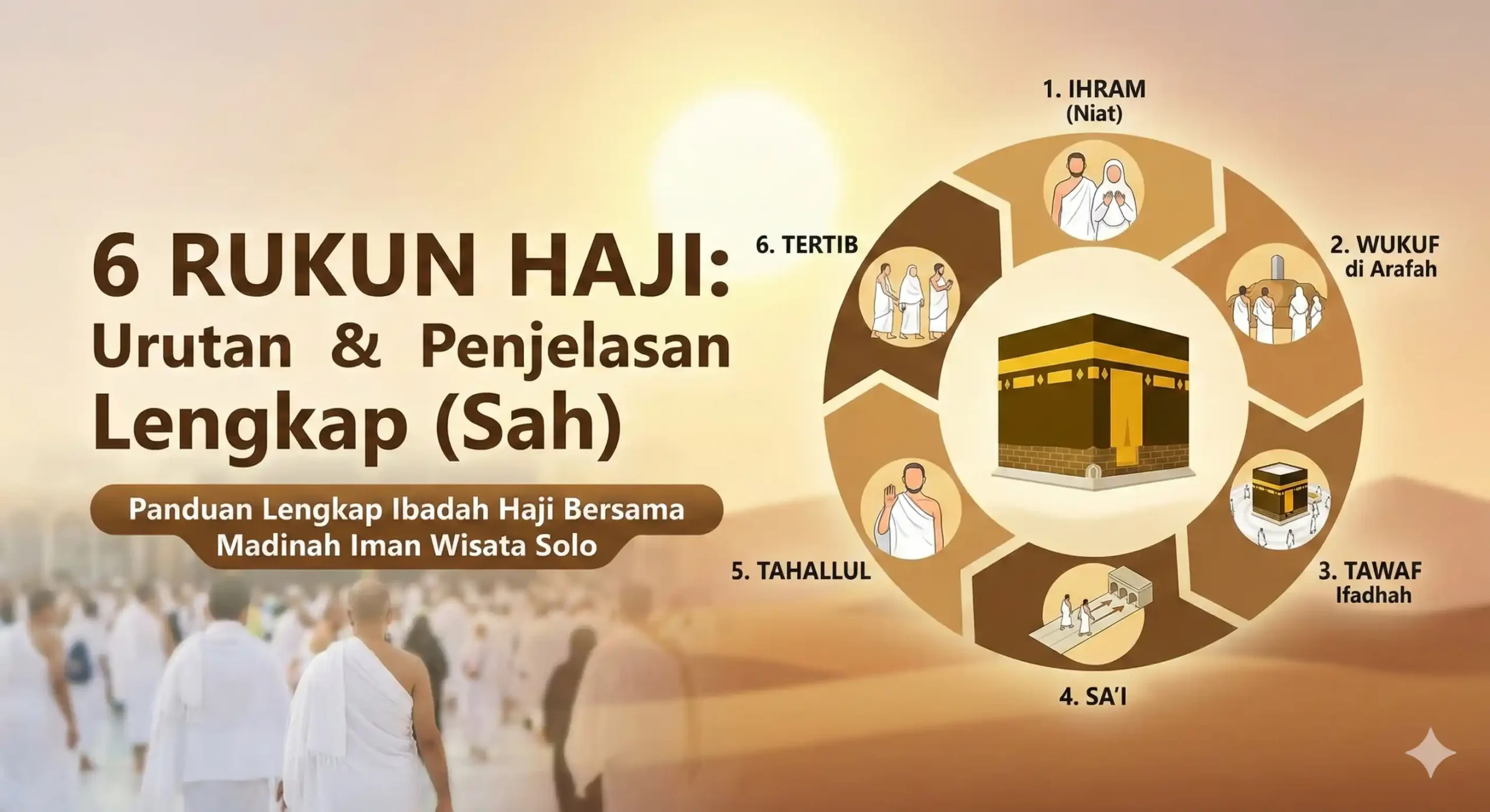 Daftar Rukun Haji 6 Urutan & Penjelasan Lengkap